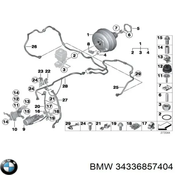 Вакуумний насос 34336857404 BMW