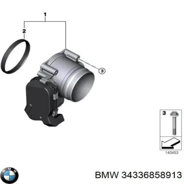 Підсилювач гальм 34336858913 BMW