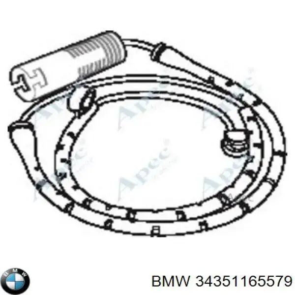 Датчик зносу гальмівних колодок, передній 34351165579 BMW