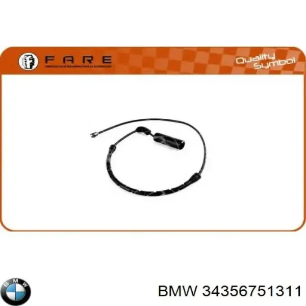Датчик зносу гальмівних колодок, передній 34356751311 BMW