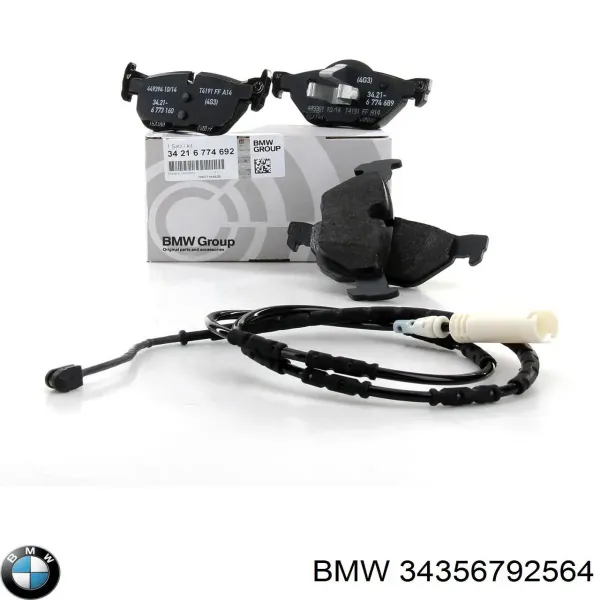 Датчик зносу гальмівних колодок, задній 34356792564 BMW