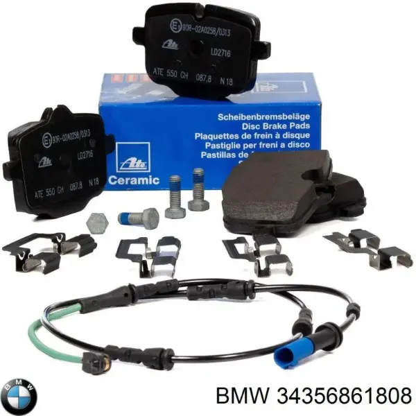 Датчик зносу гальмівних колодок, задній 34356861808 BMW