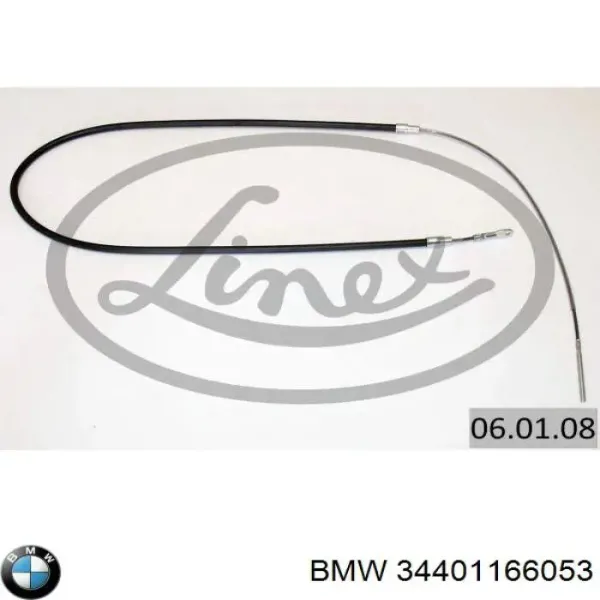 Трос ручного гальма передній 34401166053 BMW