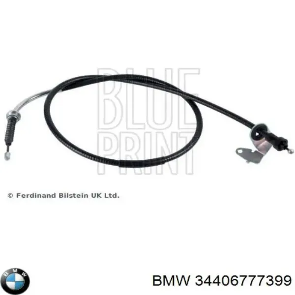 Трос ручного гальма задній, правий 34406777399 BMW