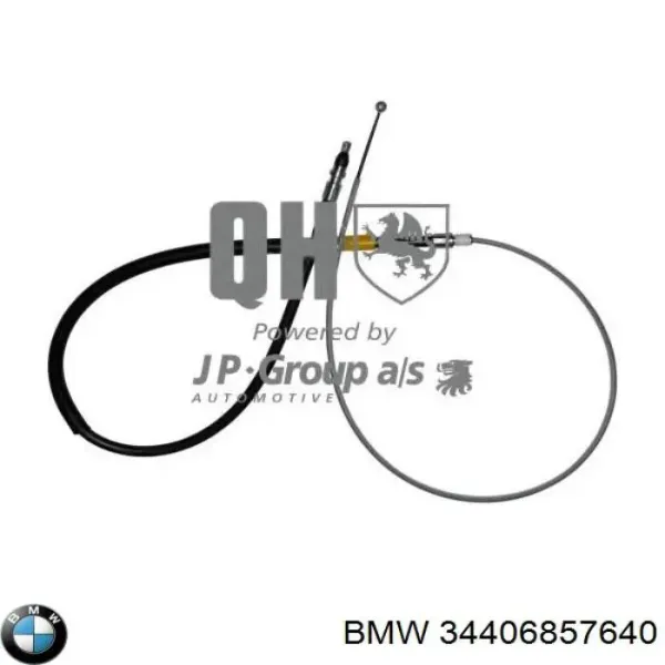 Трос ручного гальма задній, правий/лівий 34406857640 BMW