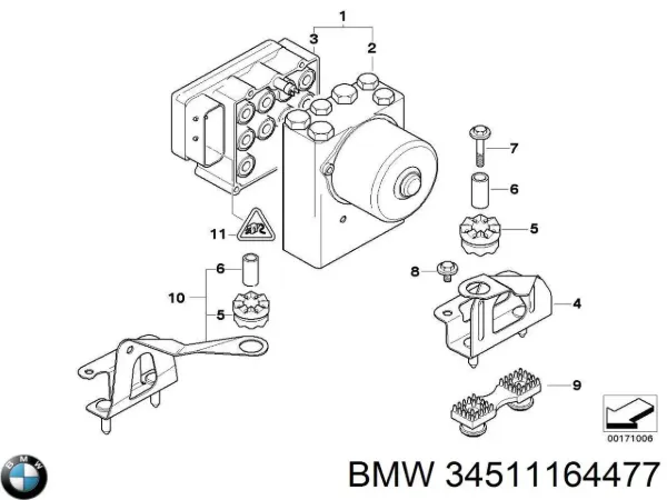 Блок АБС 34516751770 BMW