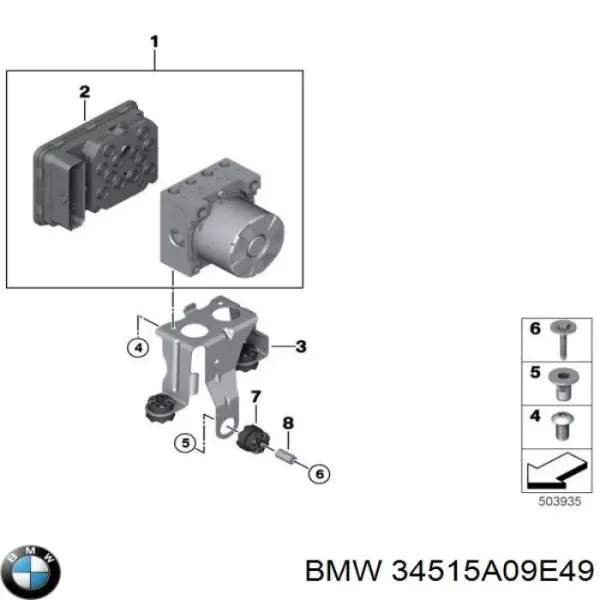 Блок АБС 34515A09E49 BMW