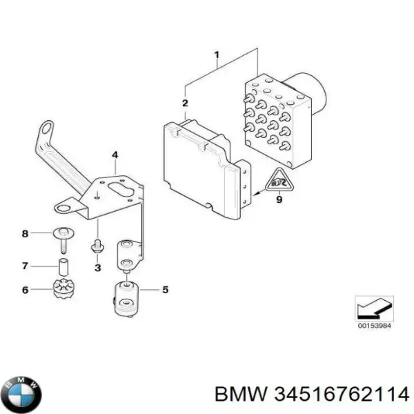 Блок АБС 34516762114 BMW
