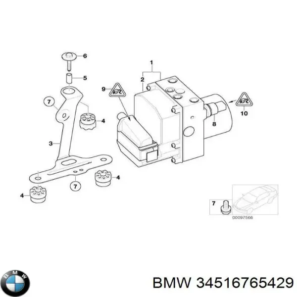 Блок АБС 34516765429 BMW