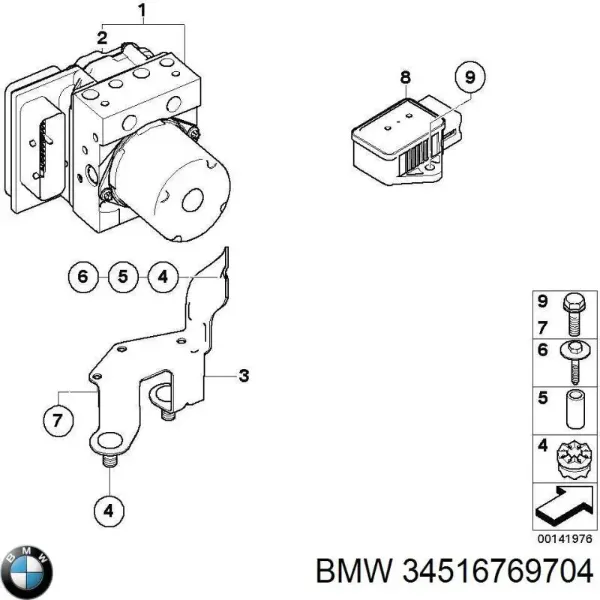 Блок АБС 34516769704 BMW