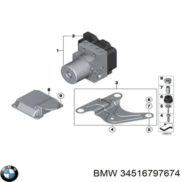 Блок АБС 34516853406 BMW