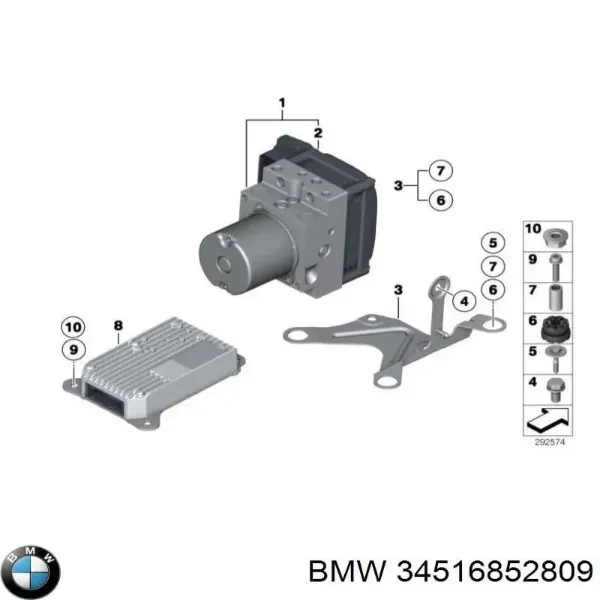 Блок АБС 34516852809 BMW