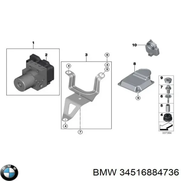 Блок АБС 34516864788 BMW
