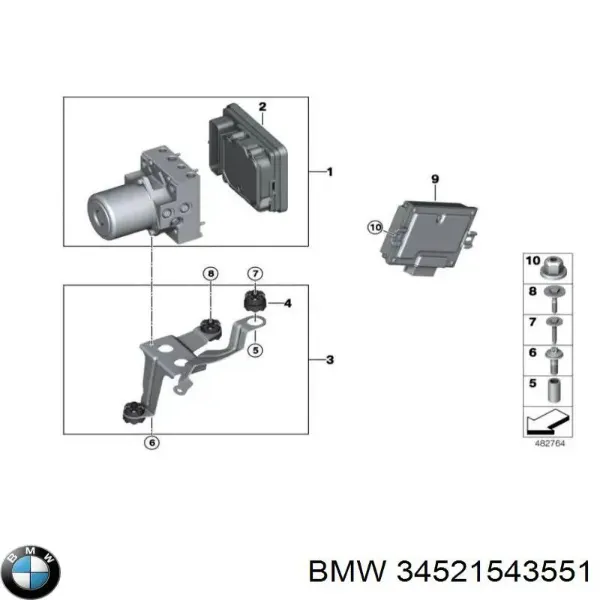  34525A36080 BMW