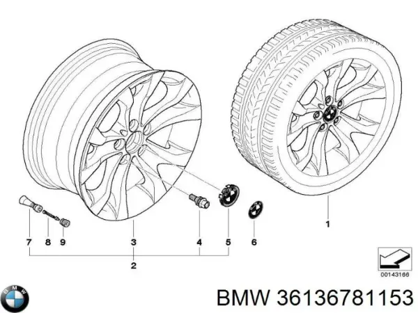 Колісний болт 36136781153 BMW