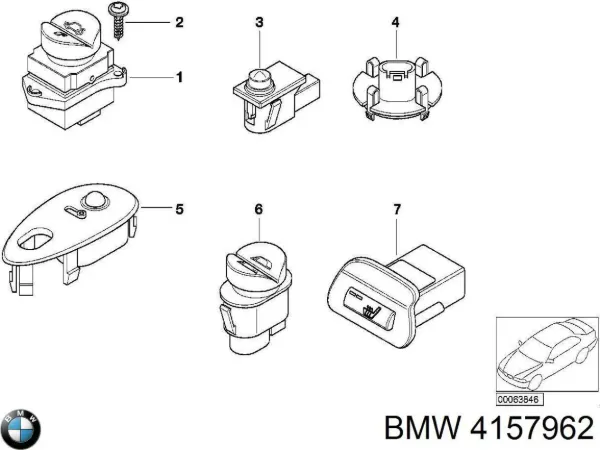 Перемикач керування люком 61319119052 Land Rover