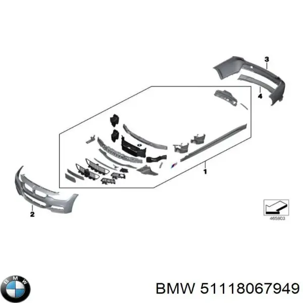 Передній бампер PBM04326BA Signeda