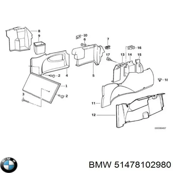 Купити 51478102980 BMW 