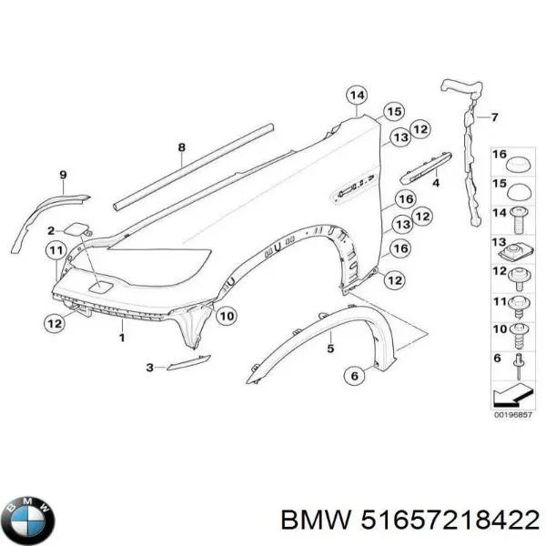  51657218422 BMW