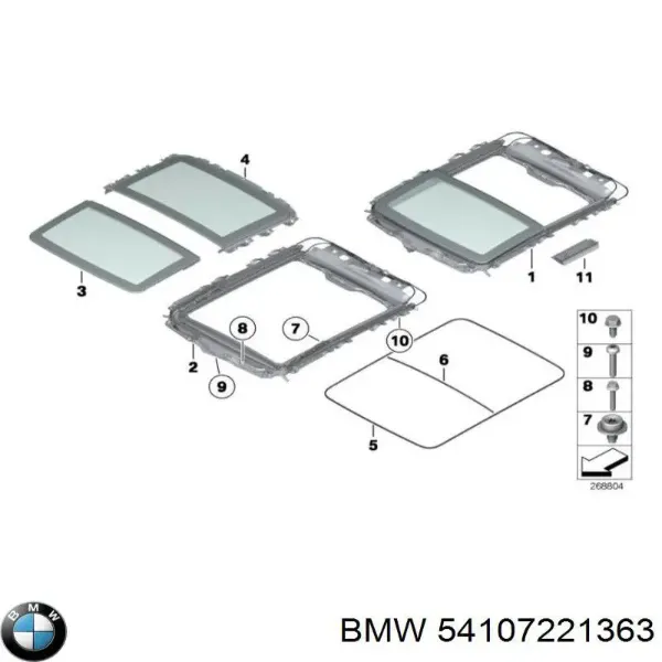 Люк в зборі 54107221363 BMW