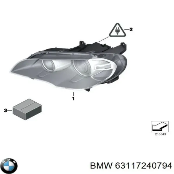 Фара права 63117240794 BMW