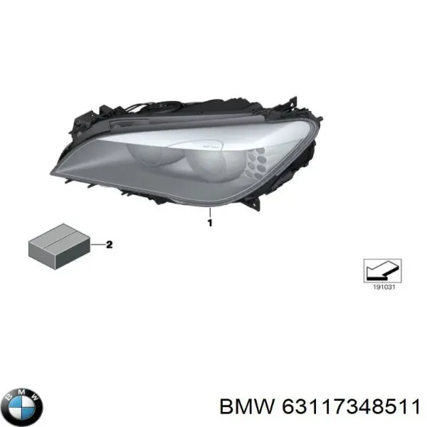 Фара ліва 63117348511 BMW