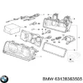 Скло фари лівої BMW 63128361099