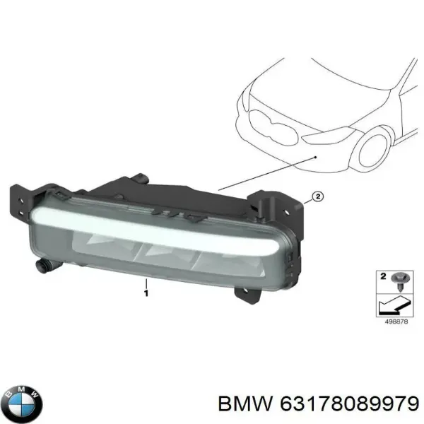 Фара протитуманна, ліва 63178089979 BMW