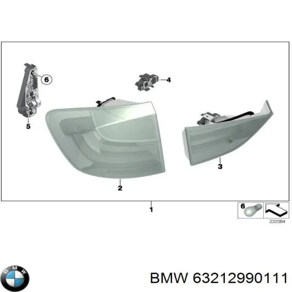 Лівий стоп 63212990111 BMW