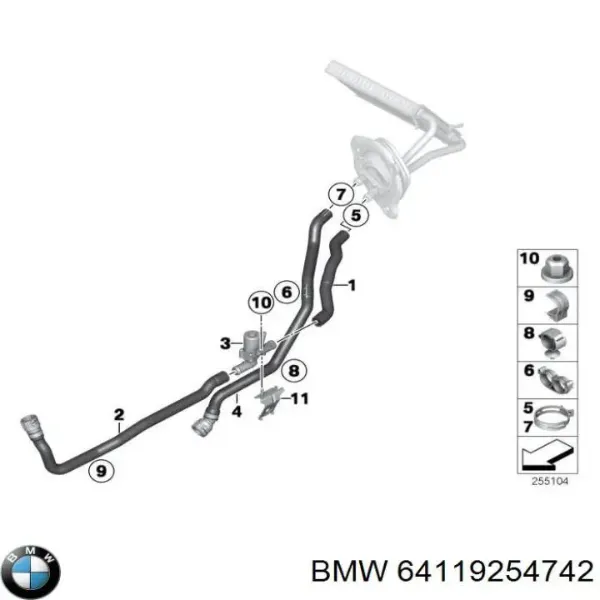 Регулюючий клапан охолоджувальної рідини TQ20129 Tqparts