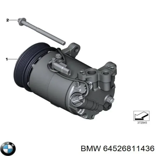 Компресор кондиціонера 64527945819 Denso