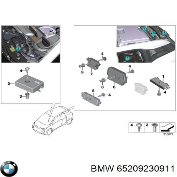 Підсилювач сигналу антени 65209230911 BMW