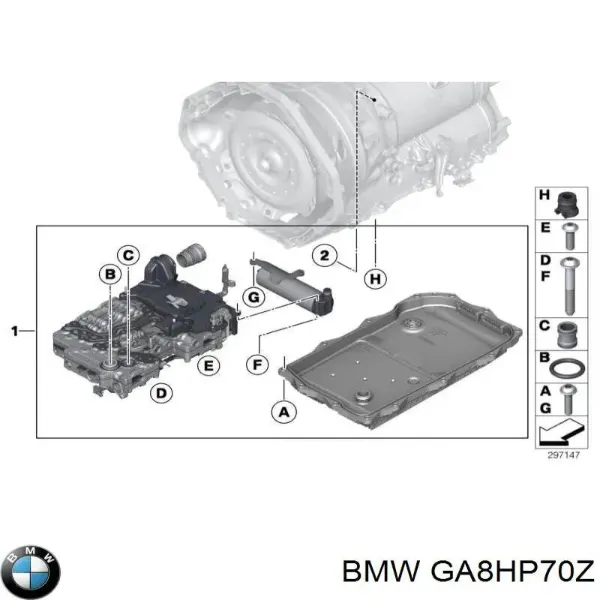Коробка передач GA8HP70Z BMW