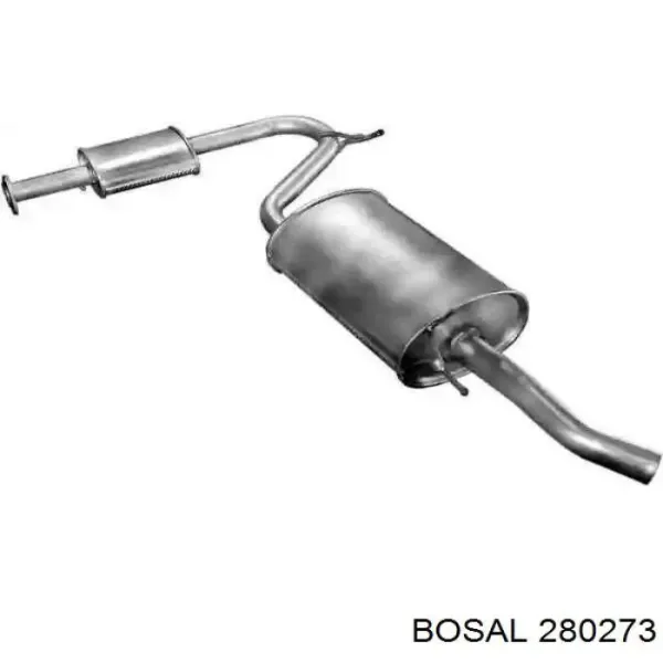 Глушник, задня частина BS280273 Bosal