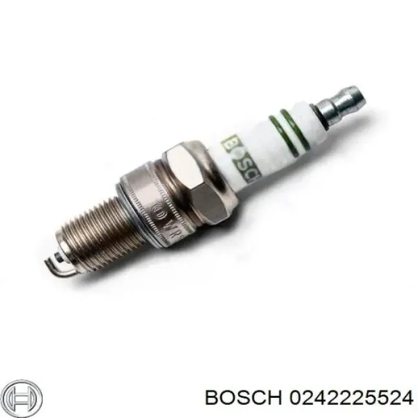 Свічки запалювання 0242225524 Bosch