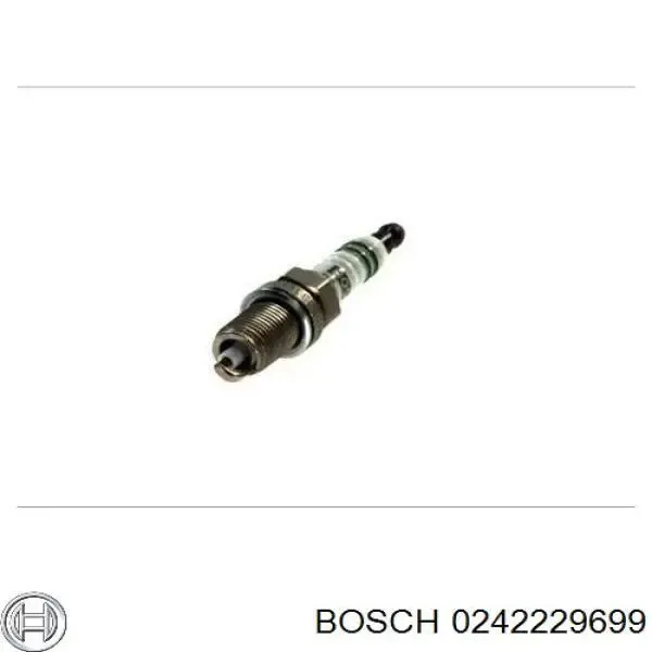 Свічки автомобільні Bosch 0242229699 ціна, від