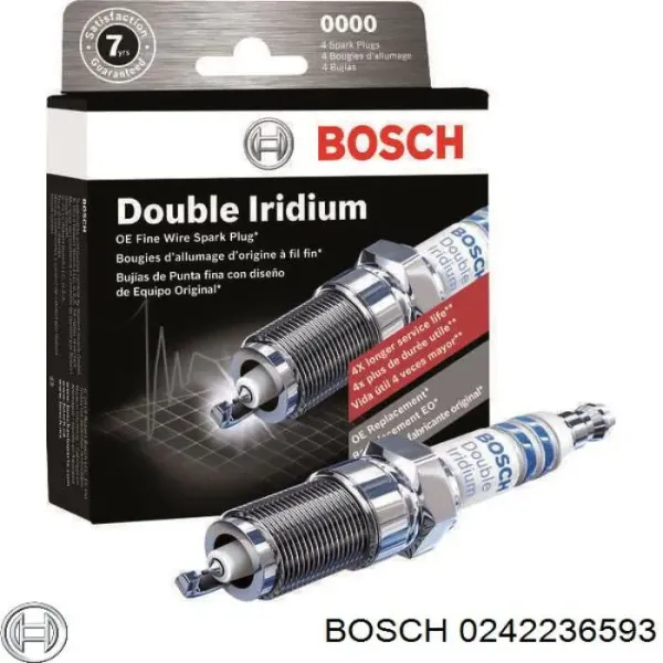 Свічки запалювання 0242236593 Bosch