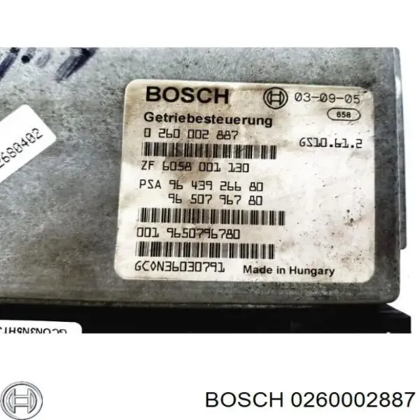 Плата АКПП 0260002887 Peugeot/Citroen