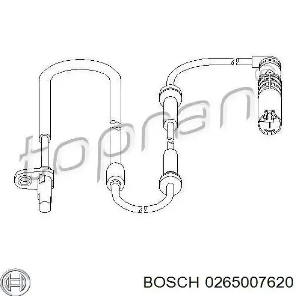 Датчик АБС (ABS) задній 0265007620 Bosch