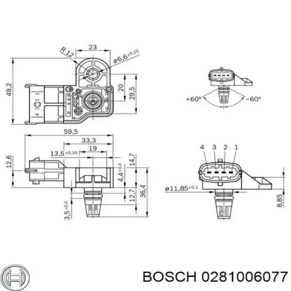 МАП Сенсор 0281006077 Bosch