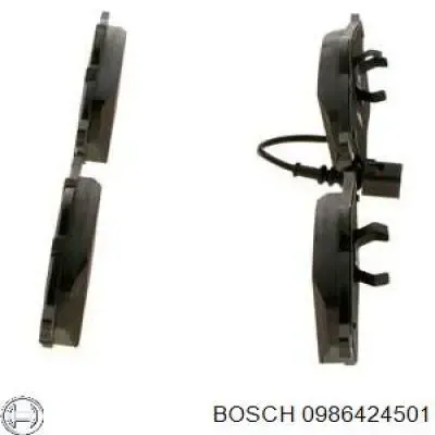 Передні тормозні колодки 0986424501 Bosch