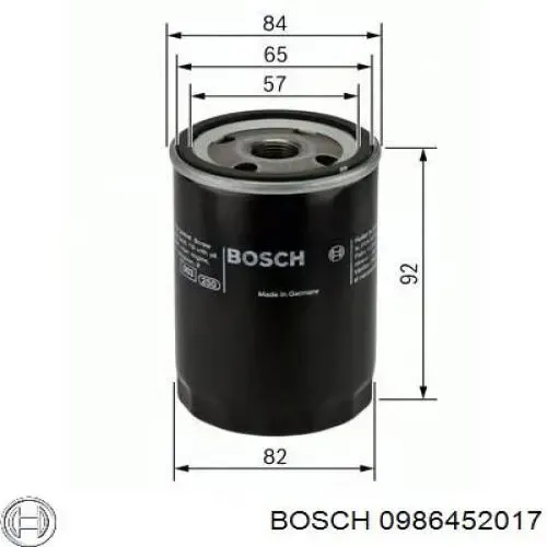 Масляний фільтр 0986452017 Bosch