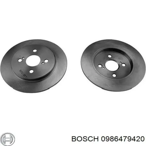 Диск гальмівний задній Bosch 0986479420