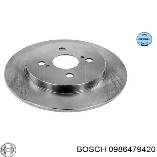 Задні дискові гальма Bosch 0986479420 ціна, від