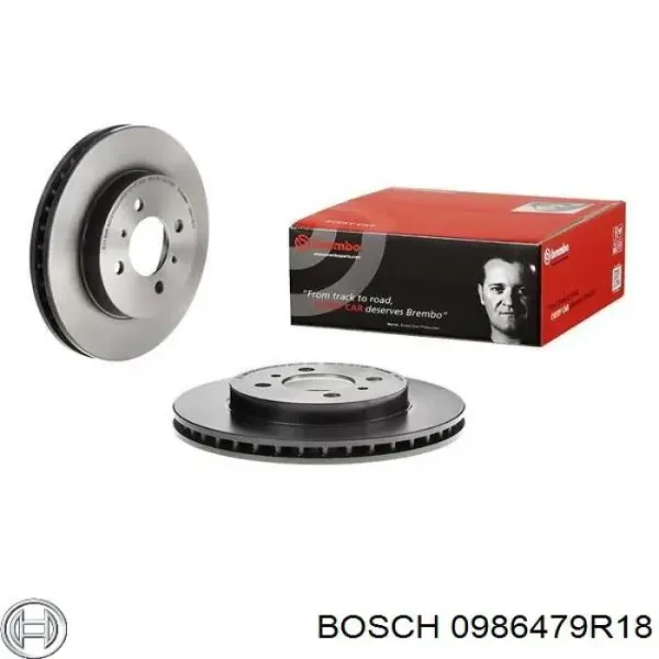 Гальмівні диски передні 0986479R18 Bosch