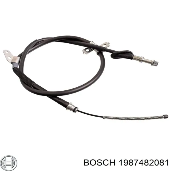 Трос ручного гальма задній, лівий 1987482081 Bosch