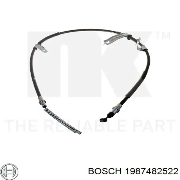 Трос ручного гальма задній, лівий 1987482522 Bosch