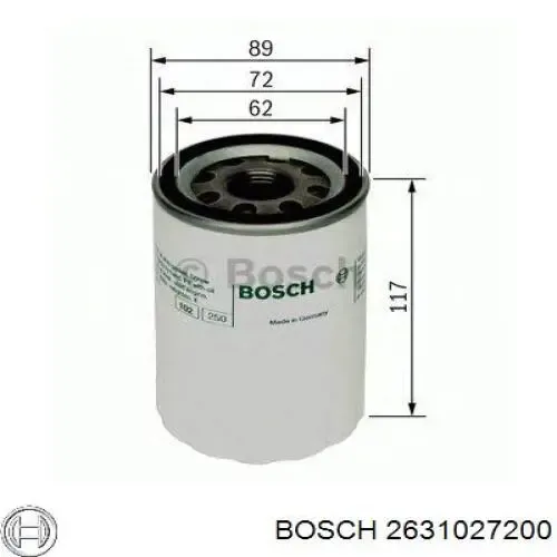 Масляний фільтр 2631027200 Bosch