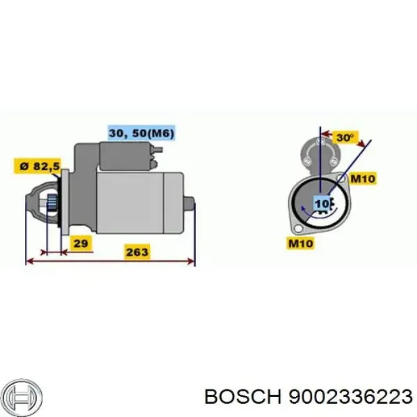 Бендикс стартера 9002336223 Bosch