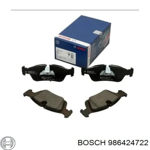 Передні тормозні колодки 986424722 Bosch
